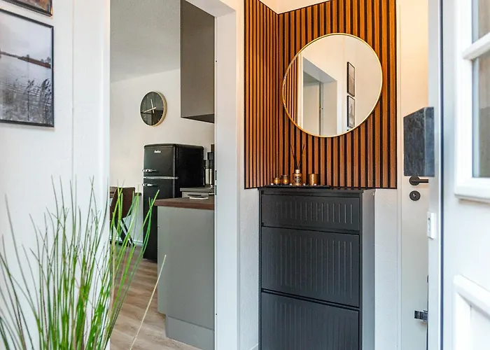 Neu! Modernes Am Larrelter Tief - Balkon, Privatparkplatz & Fire Tv! Appartement